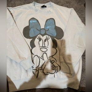 Disney Minnie Mouse Light Blue Sweatshirt